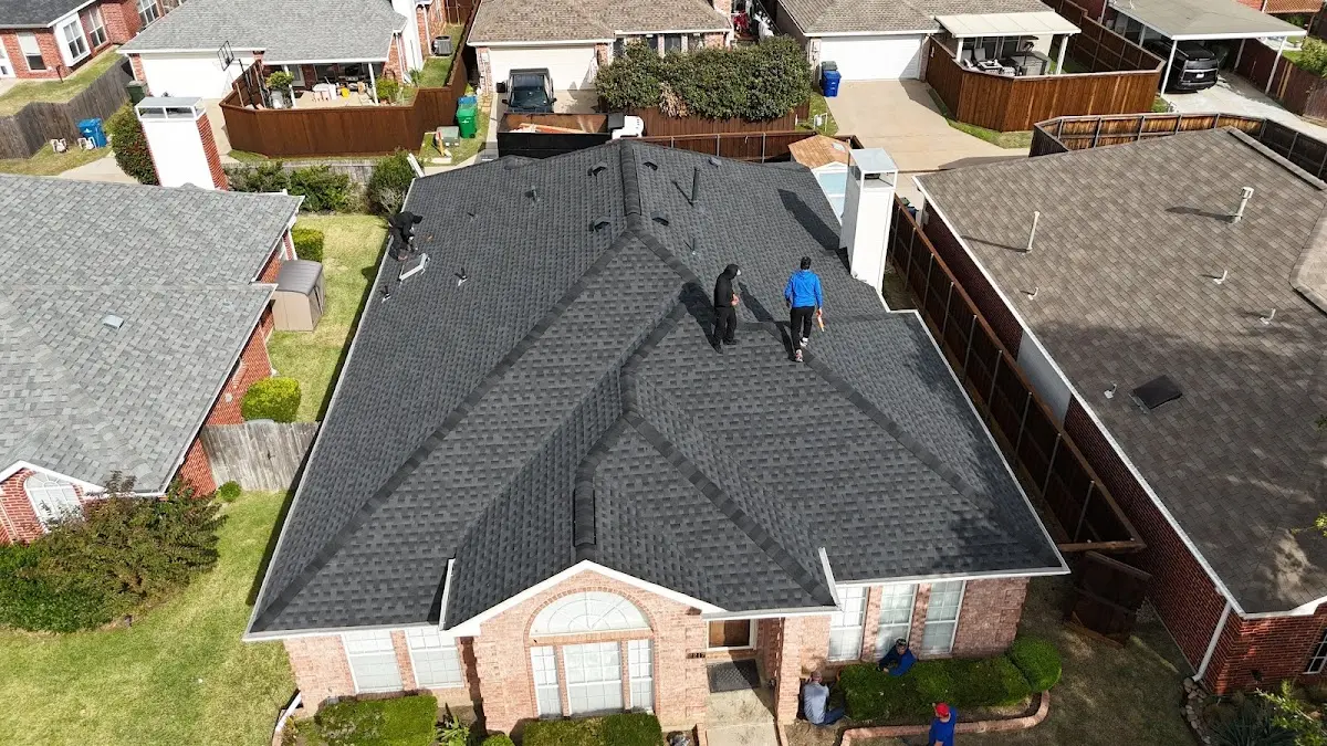 Slate & Tile Roof Repair work in progress on a Kenner property